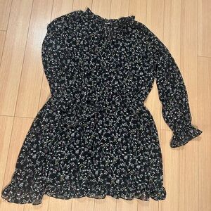 Missguided+ Black Floral Dress